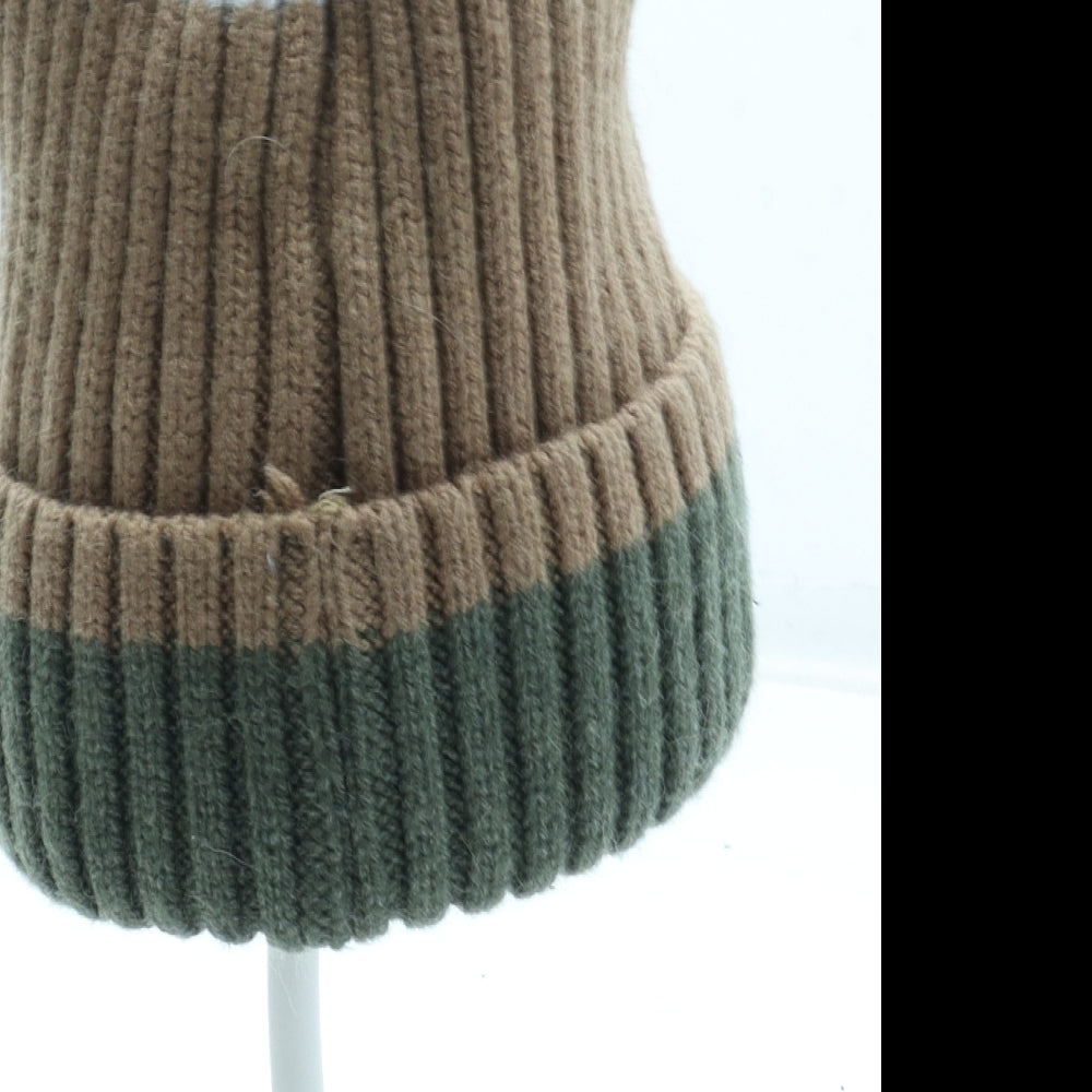 George Boys Multicoloured Colourblock Acrylic Beanie Size S - Size 4-8 years