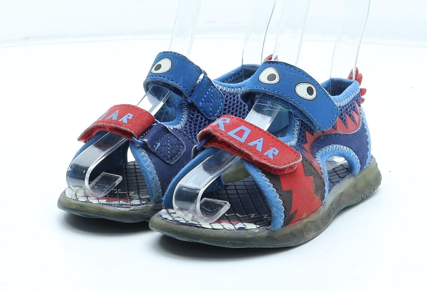 F&F Boys Blue Polyester Fisherman Sandal UK 9 27 - Dinosaur