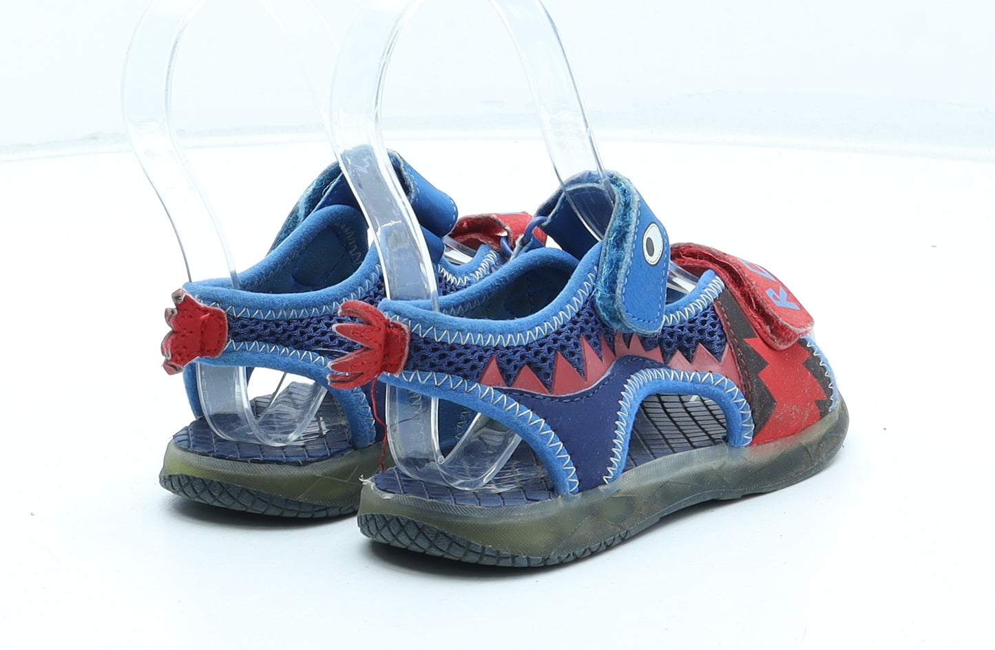 F&F Boys Blue Polyester Fisherman Sandal UK 9 27 - Dinosaur