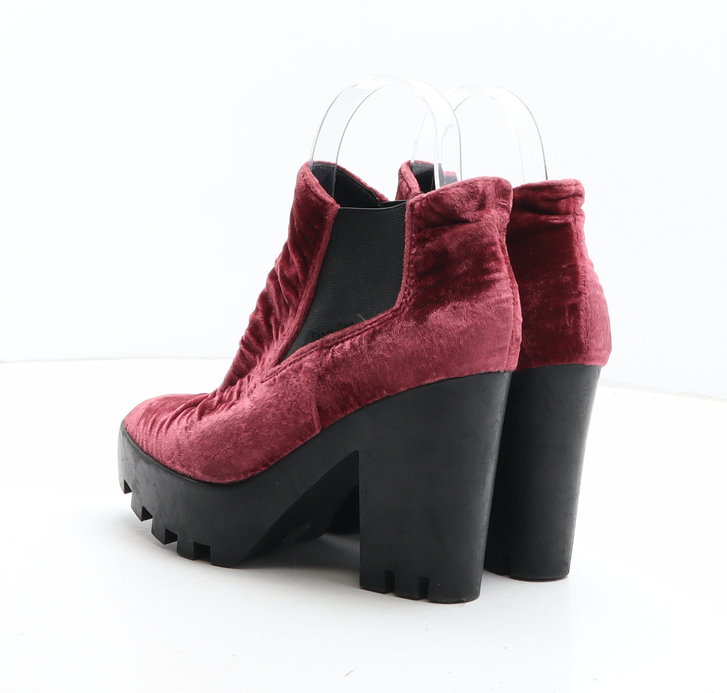 Calvin Klein Womens Purple Synthetic Chelsea Boot UK