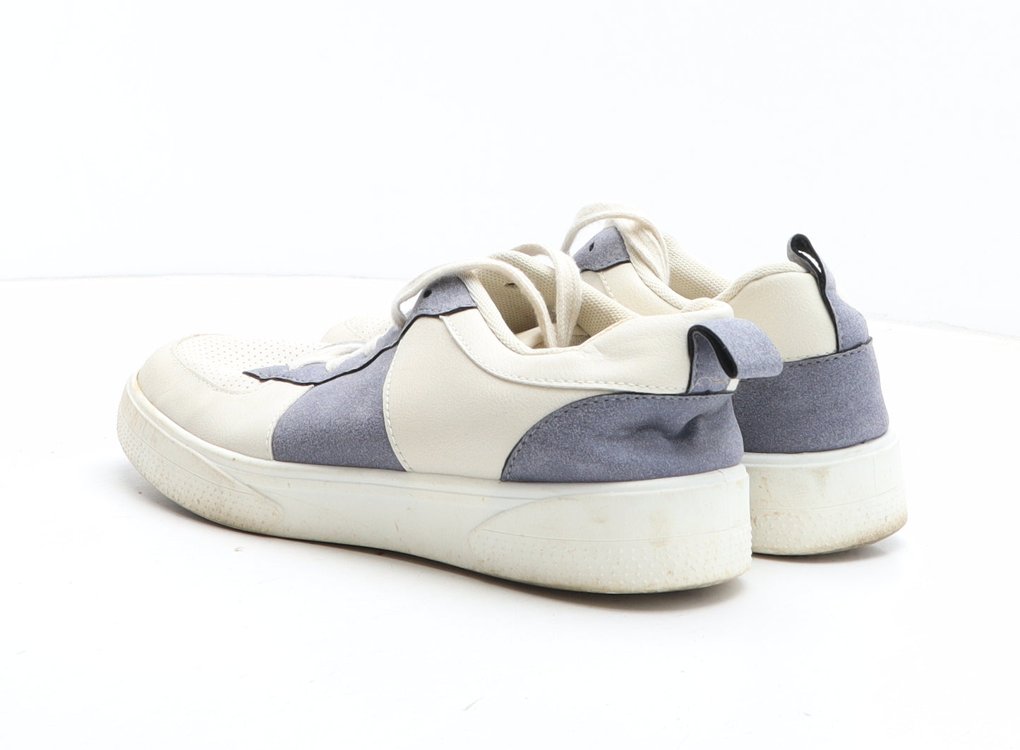 TU Womens White Colourblock Synthetic Trainer UK