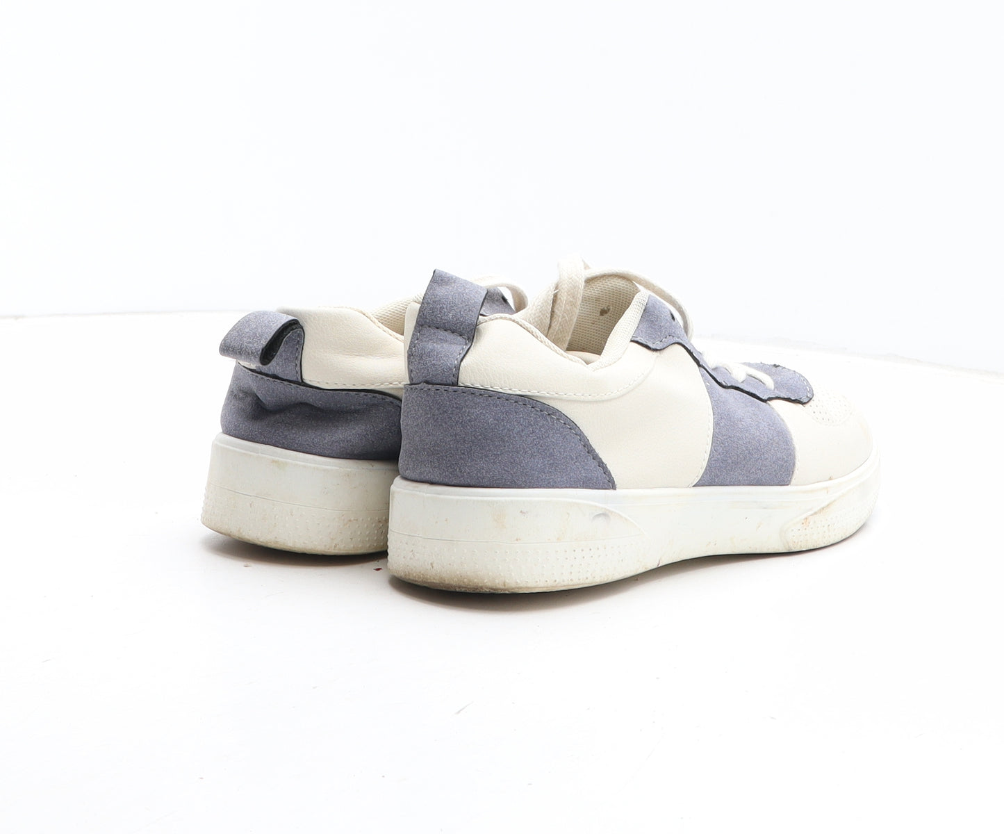 TU Womens White Colourblock Synthetic Trainer UK
