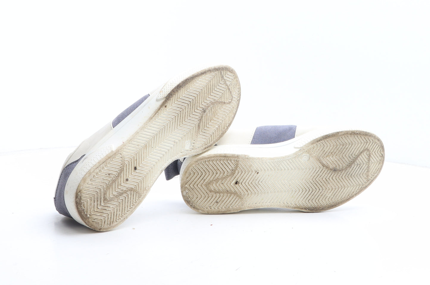 TU Womens White Colourblock Synthetic Trainer UK