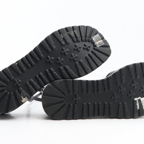 ASOS Womens Black Synthetic Strappy Sandal UK