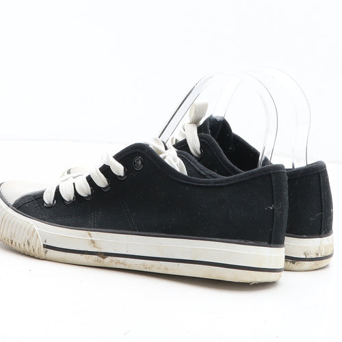 George Womens Black Fabric Trainer UK