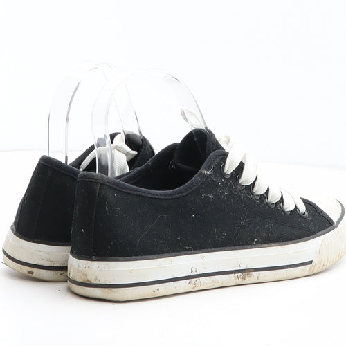 George Womens Black Fabric Trainer UK