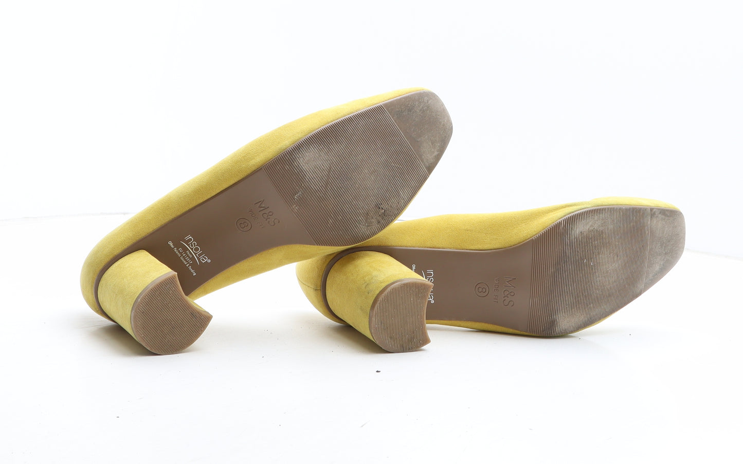 Marks and Spencer Womens Yellow Synthetic Court Heel UK