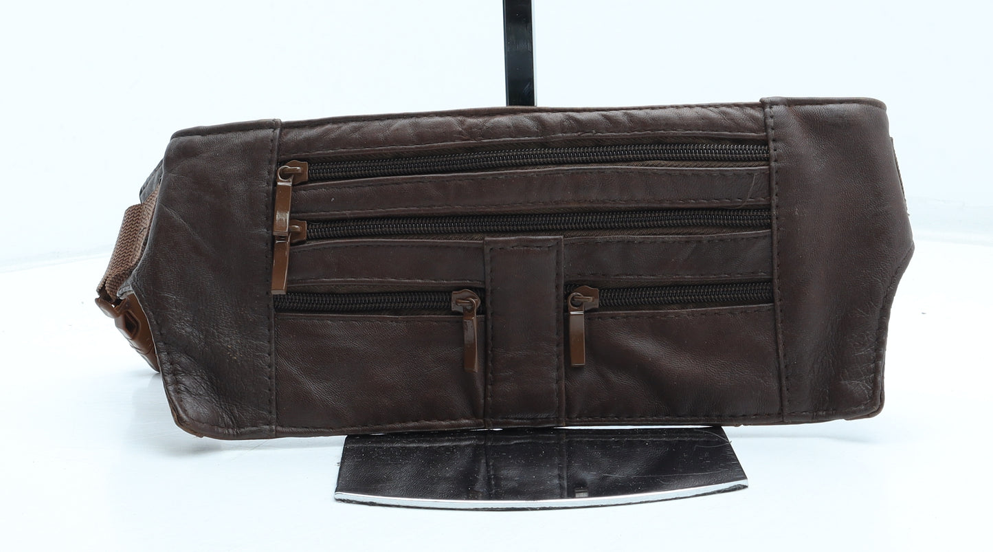 Preworn Womens Brown Leather Belt Bag & Waist Pack Size Small