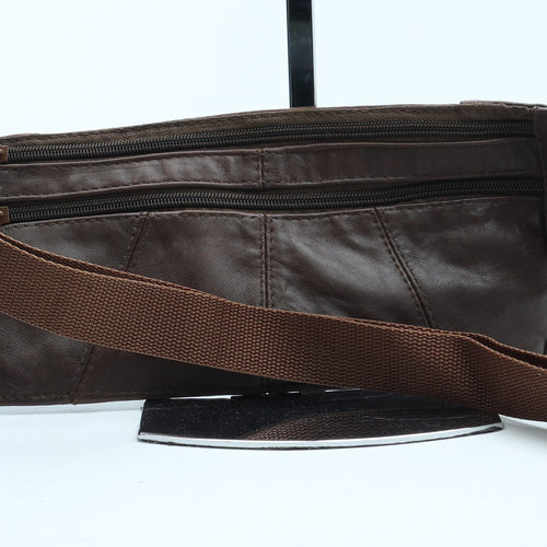 Preworn Womens Brown Leather Belt Bag & Waist Pack Size Small