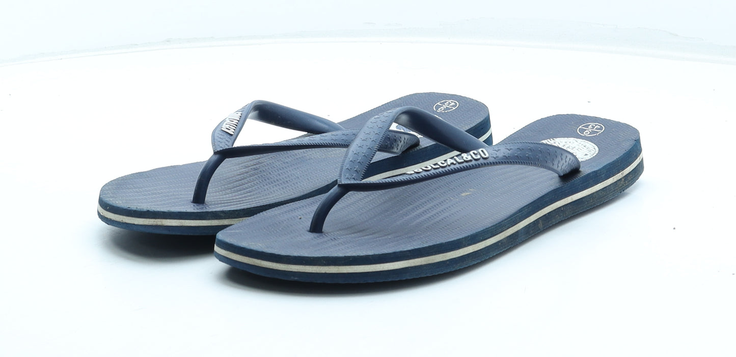SoulCal&Co Mens Blue Rubber Thong Sandal UK 9 43