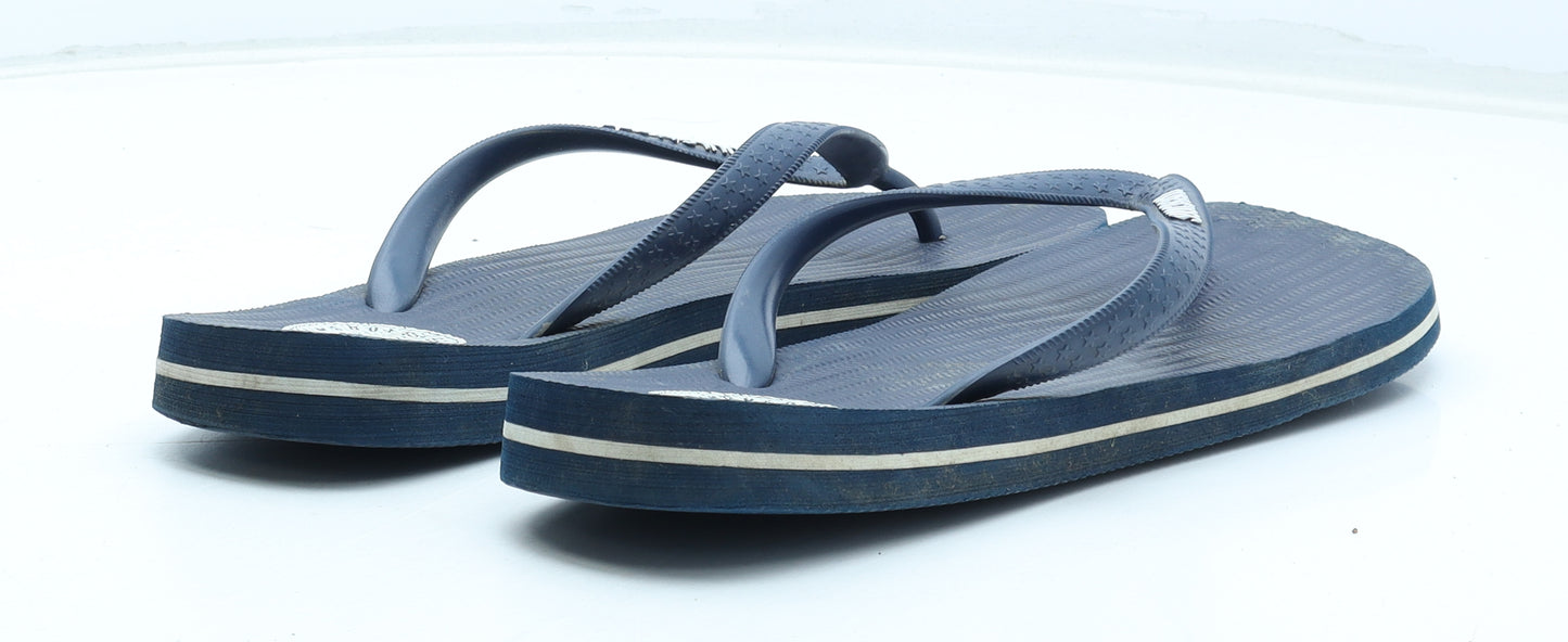 SoulCal&Co Mens Blue Rubber Thong Sandal UK 9 43