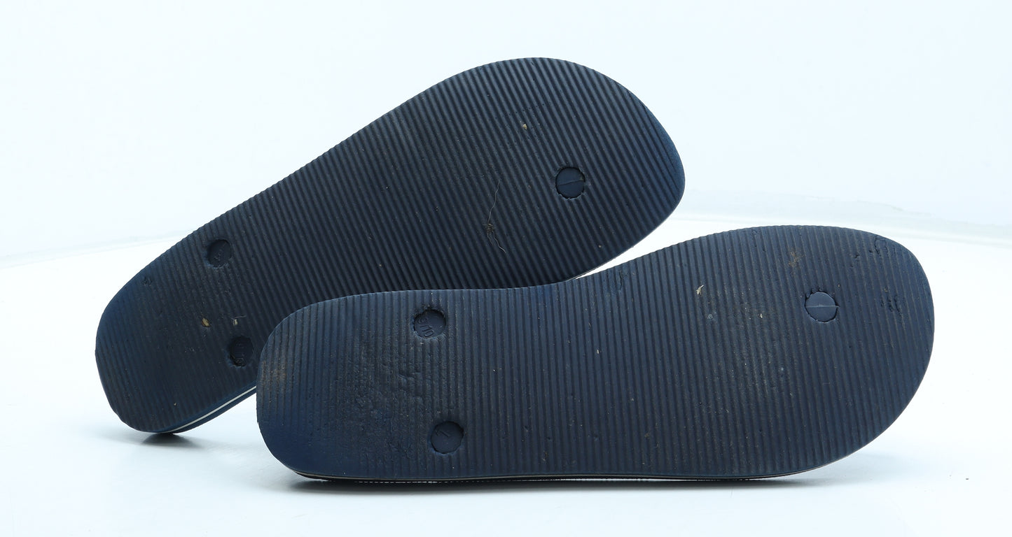 SoulCal&Co Mens Blue Rubber Thong Sandal UK 9 43