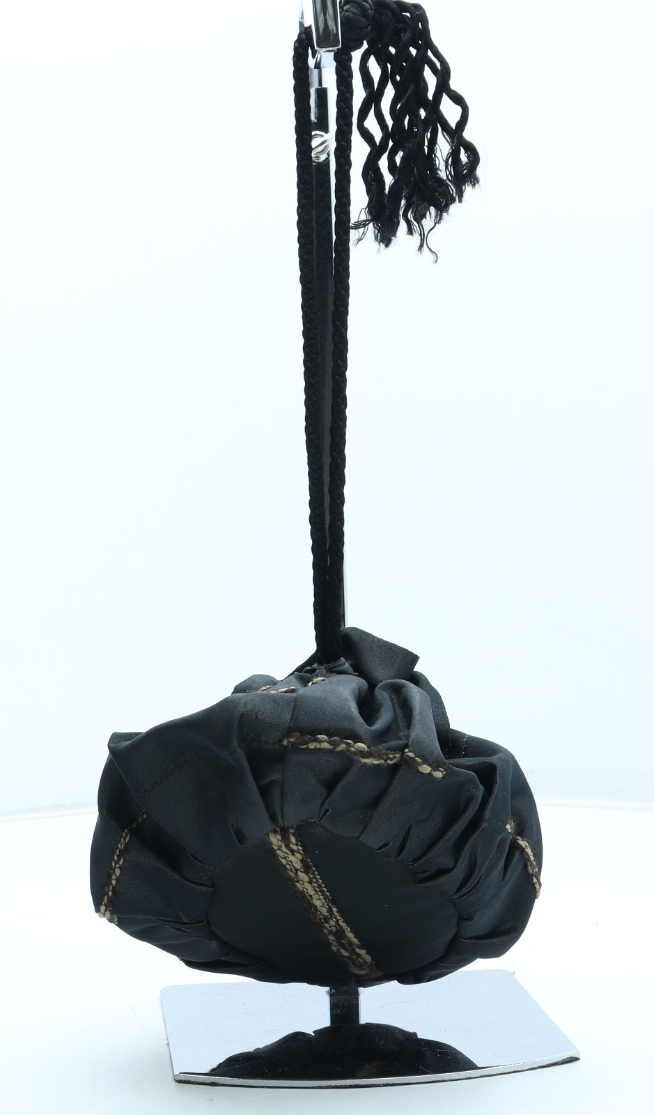 Preworn Womens Grey Polyester Pouch Size Small