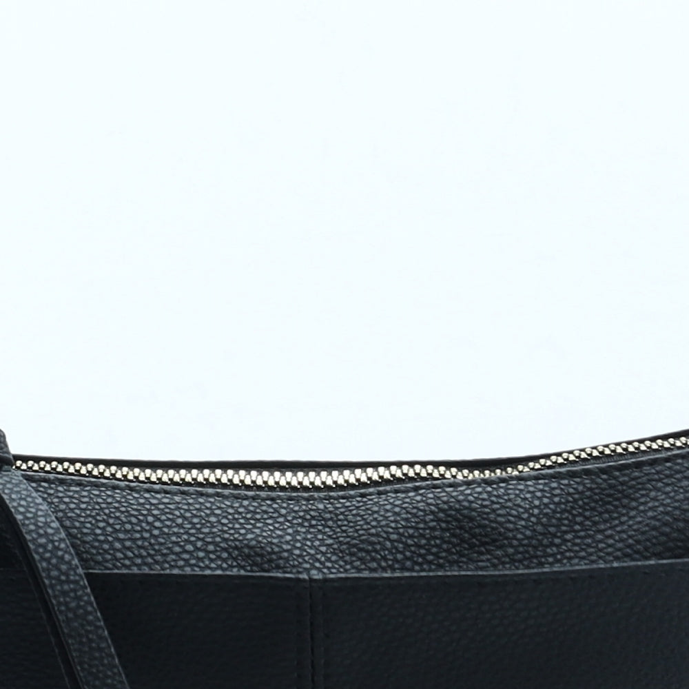 Preworn Womens Black Polyester Crossbody Size Small