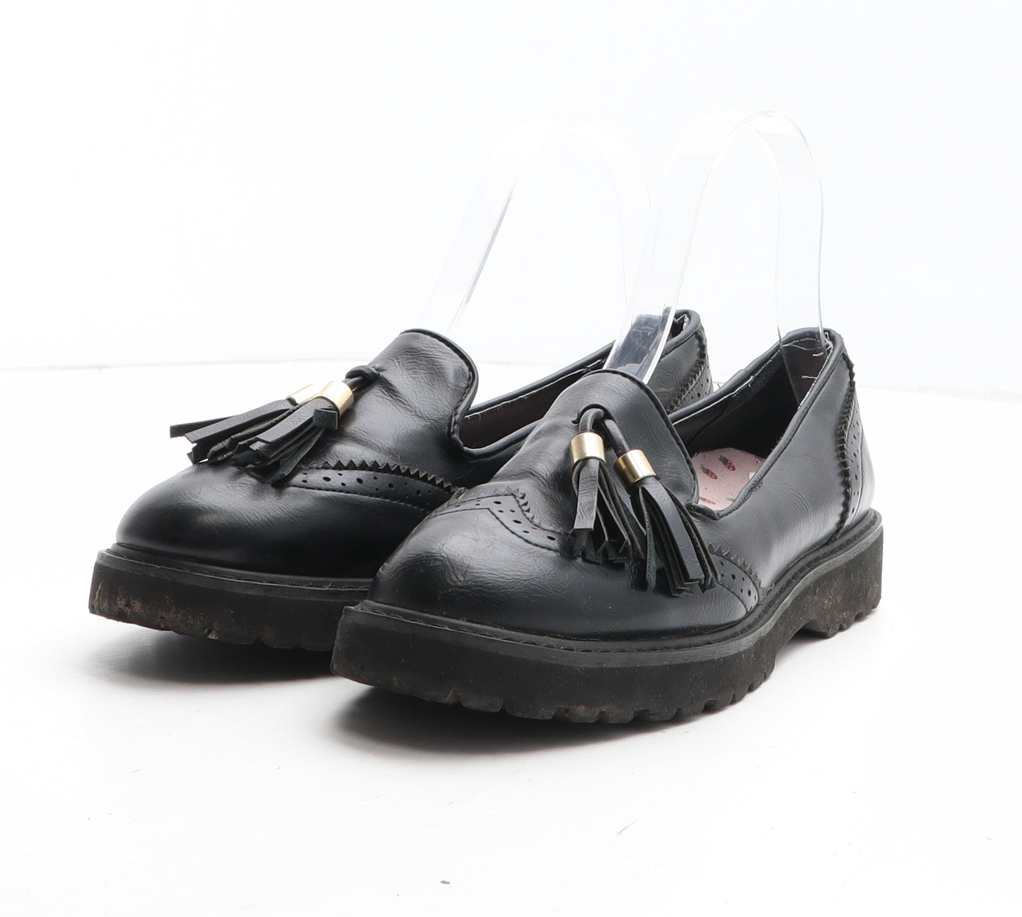BeYou Womens Black Synthetic Loafer Casual UK