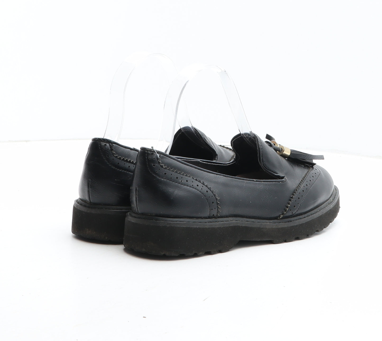 BeYou Womens Black Synthetic Loafer Casual UK