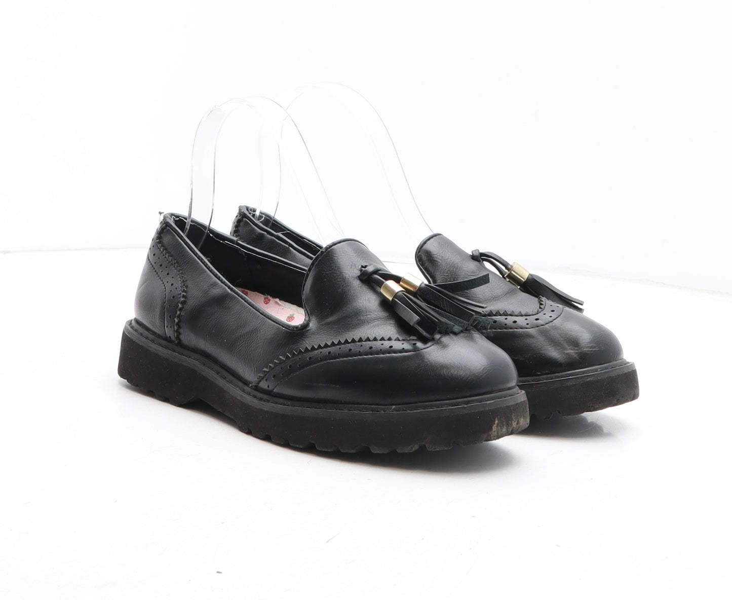 BeYou Womens Black Synthetic Loafer Casual UK