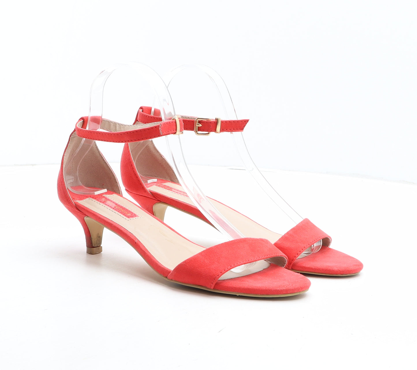 Dorothy Perkins Womens Red Synthetic Strappy Heel UK