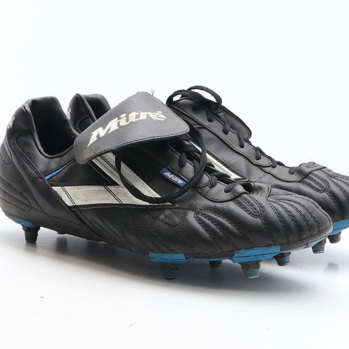 Mitre Mens Black Leather Trainer UK 12 - Football Boots
