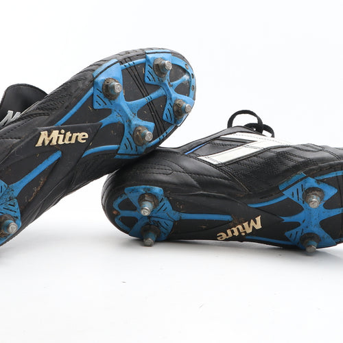 Mitre Mens Black Leather Trainer UK 12 - Football Boots