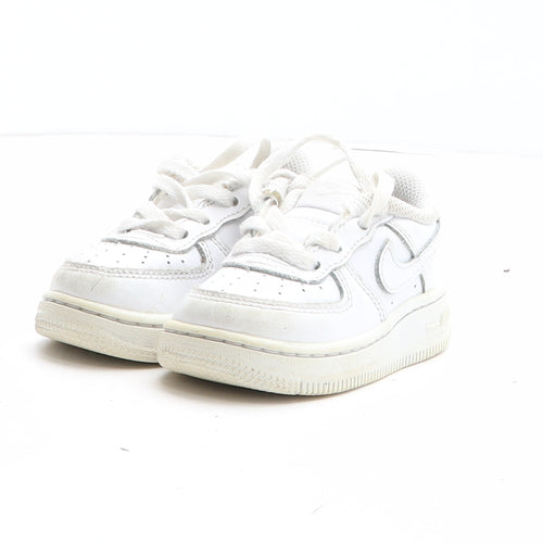 Nike Girls White Synthetic Trainer UK 4.5
