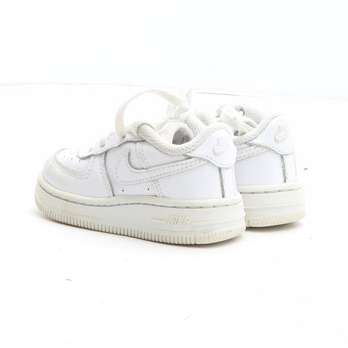 Nike Girls White Synthetic Trainer UK 4.5