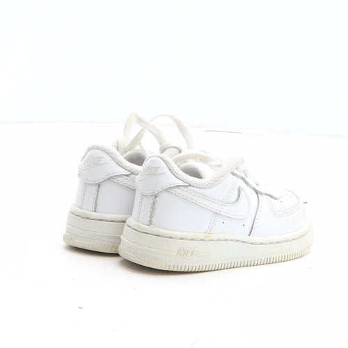 Nike Girls White Synthetic Trainer UK 4.5