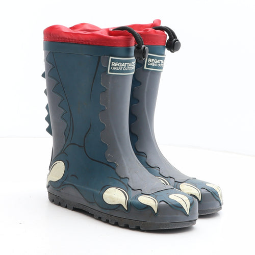 Regatta Boys Black Synthetic Wellies Boot UK 11