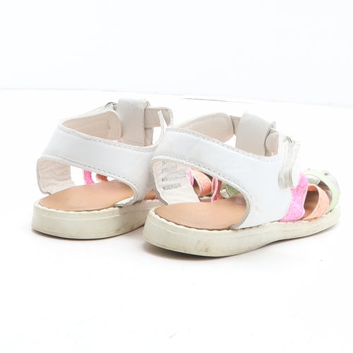 Preworn Girls Multicoloured Colourblock Synthetic Fisherman Sandal UK 6