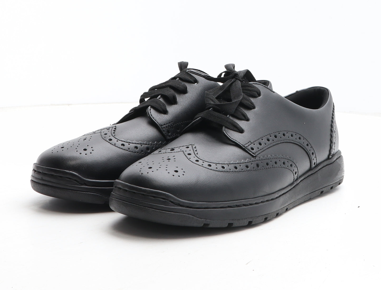 Marks and Spencer Womens Black Leather Oxford Casual UK