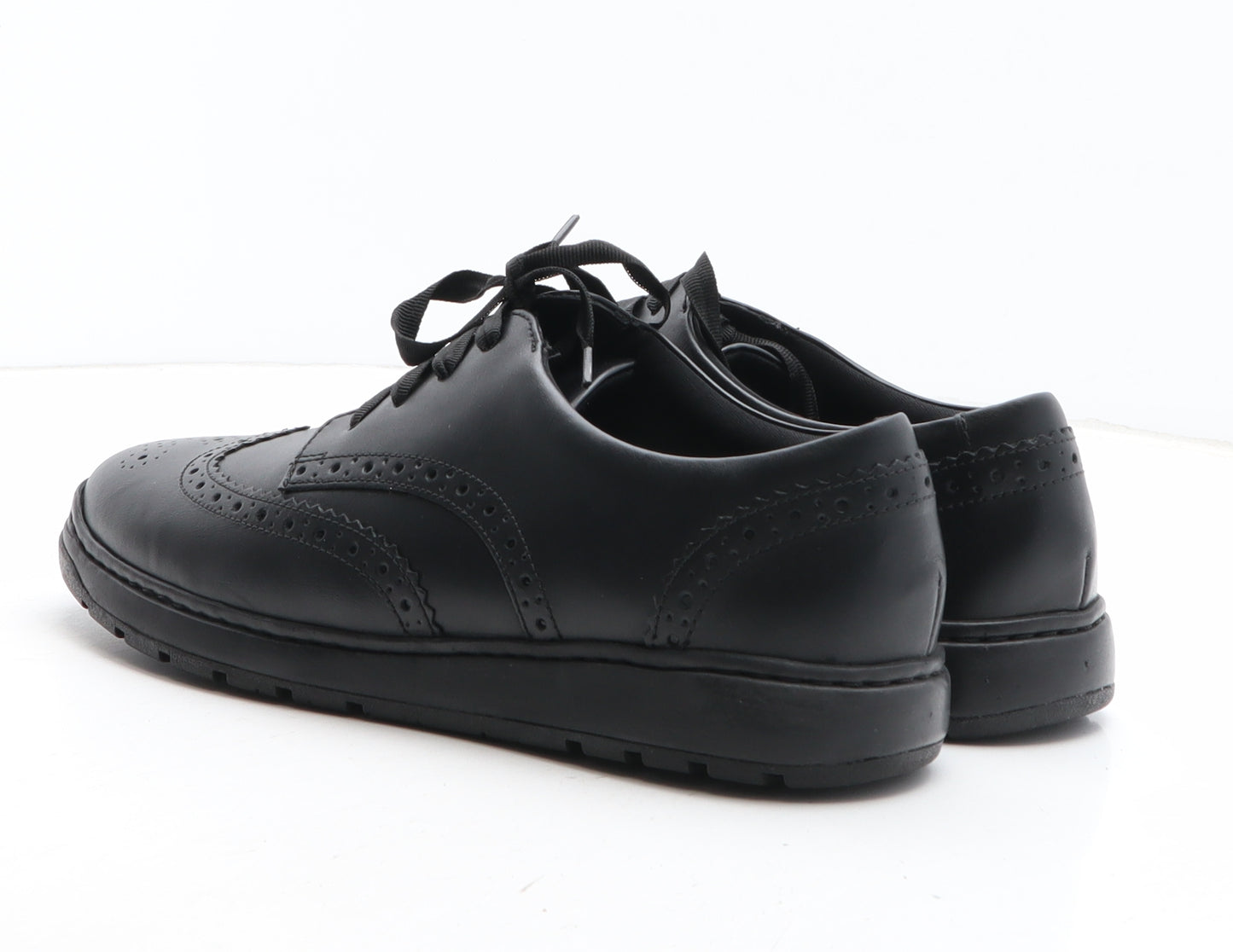 Marks and Spencer Womens Black Leather Oxford Casual UK