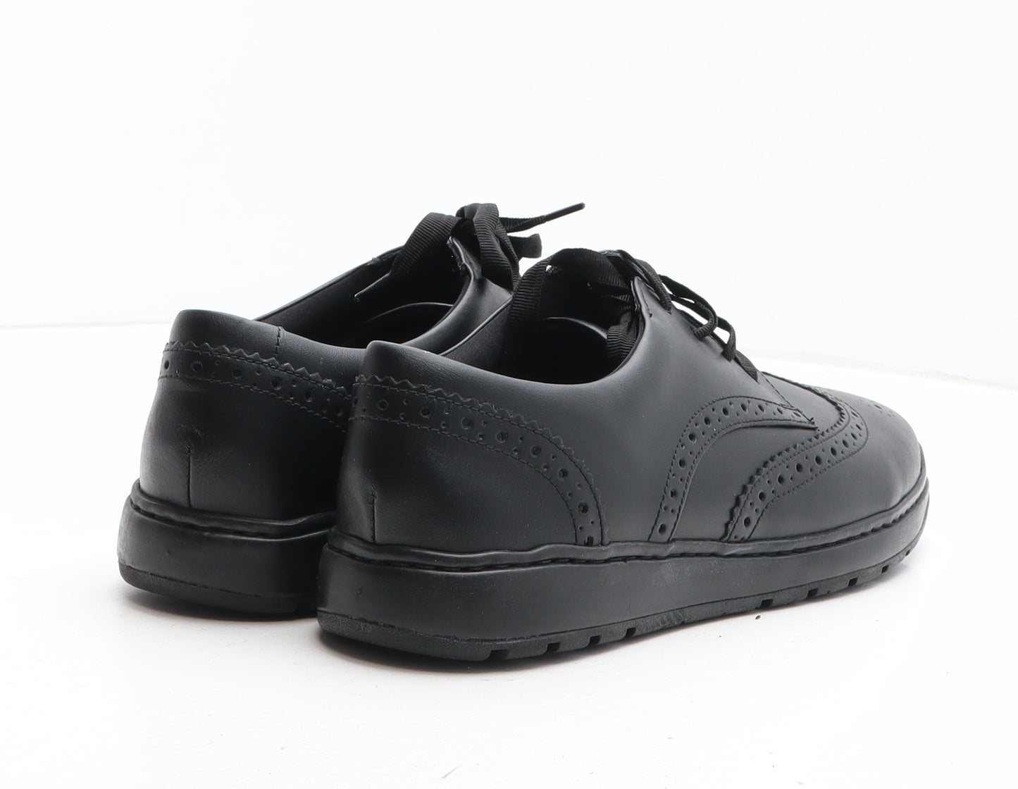 Marks and Spencer Womens Black Leather Oxford Casual UK