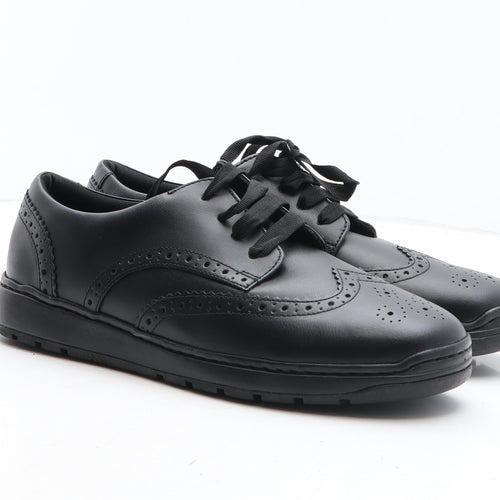 Marks and Spencer Womens Black Leather Oxford Casual UK