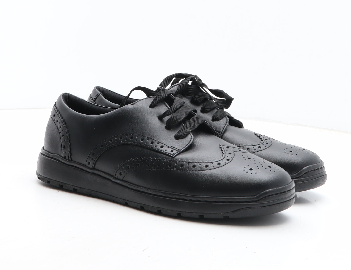 Marks and Spencer Womens Black Leather Oxford Casual UK