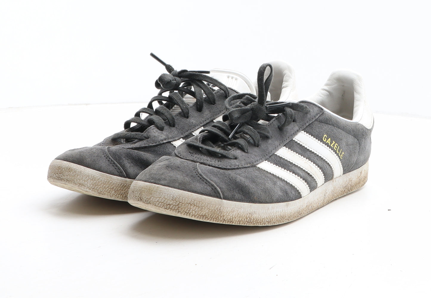 adidas Mens Grey Fabric Trainer UK 9.5 - Gazelle