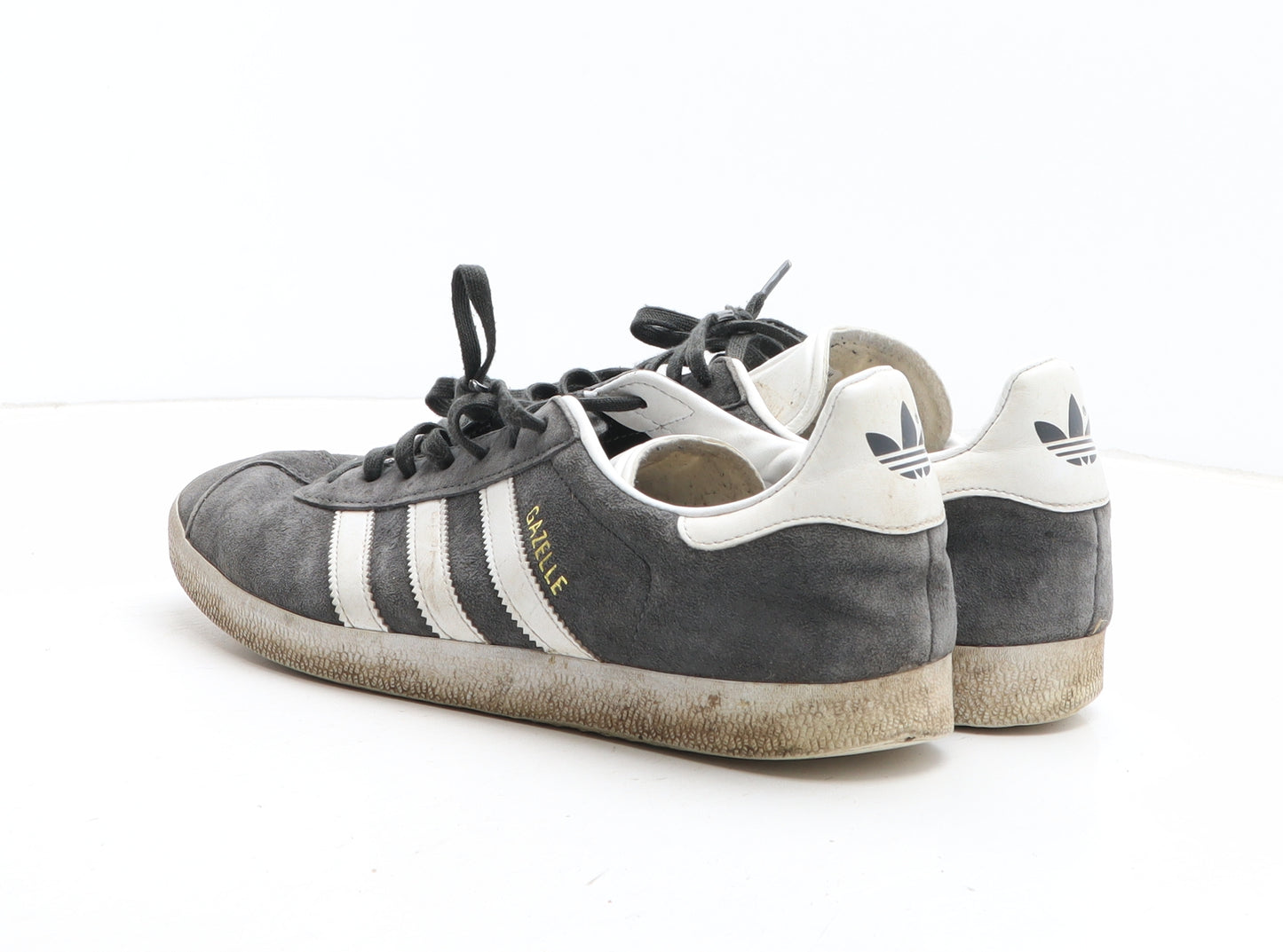 adidas Mens Grey Fabric Trainer UK 9.5 - Gazelle