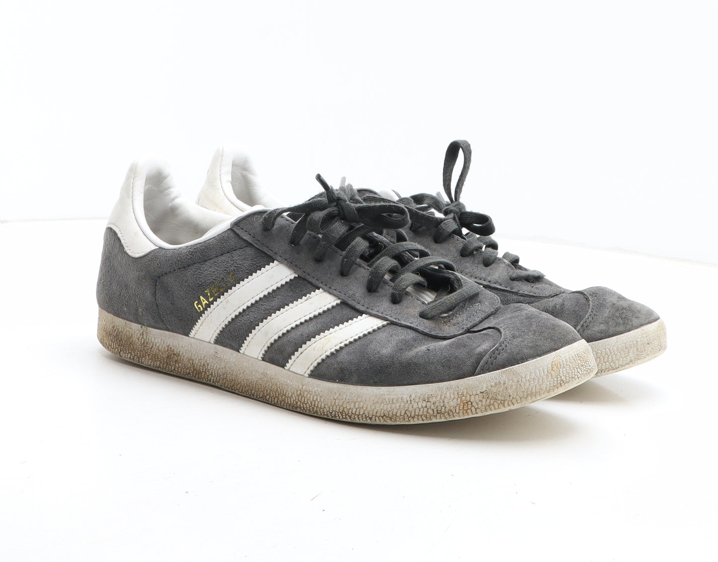 adidas Mens Grey Fabric Trainer UK 9.5 - Gazelle