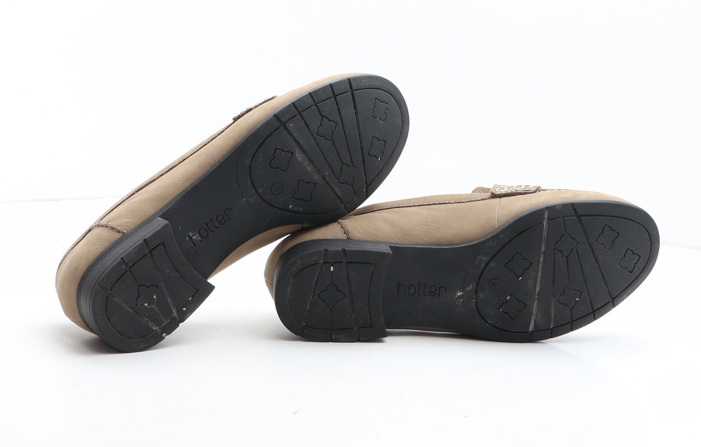 Hotter Womens Brown Synthetic Slip On Casual UK
