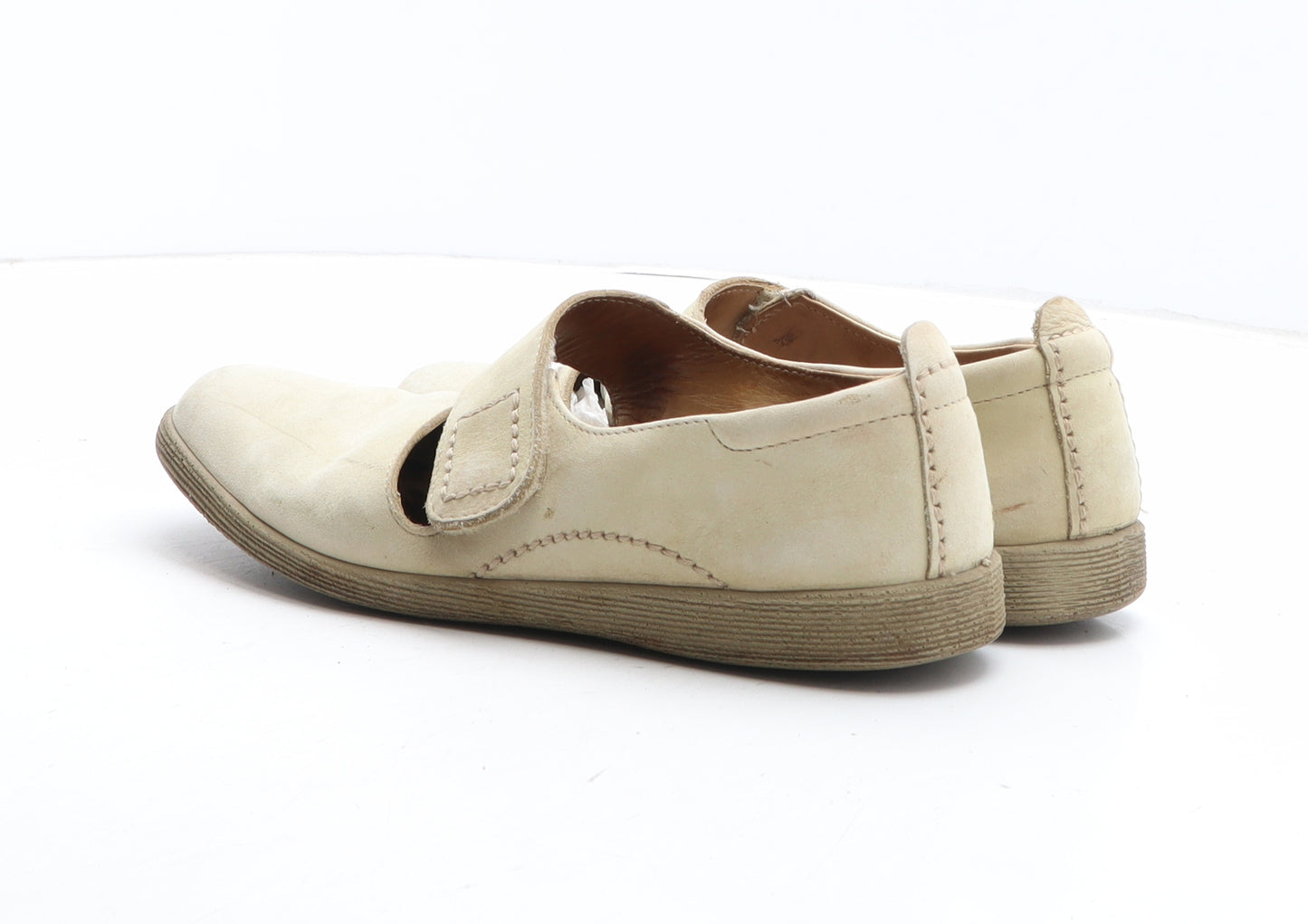 ECCO Womens Beige Synthetic Slip On Casual UK