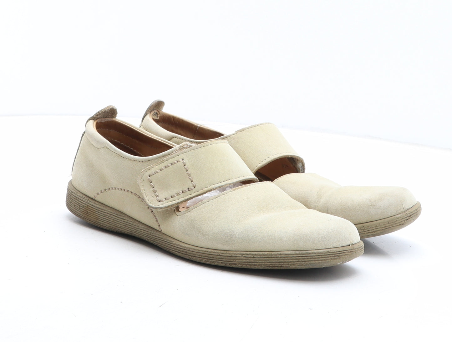 ECCO Womens Beige Synthetic Slip On Casual UK