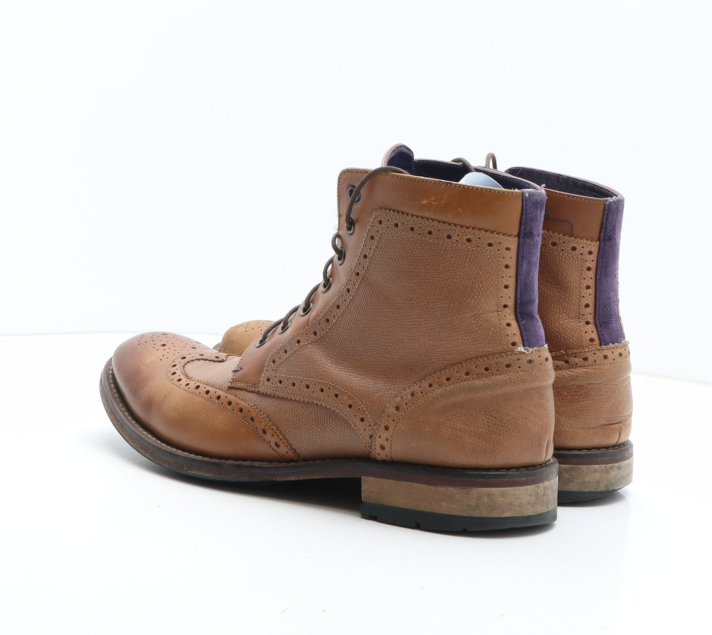 Ted Baker Mens Brown Synthetic Bootie Boot UK 9