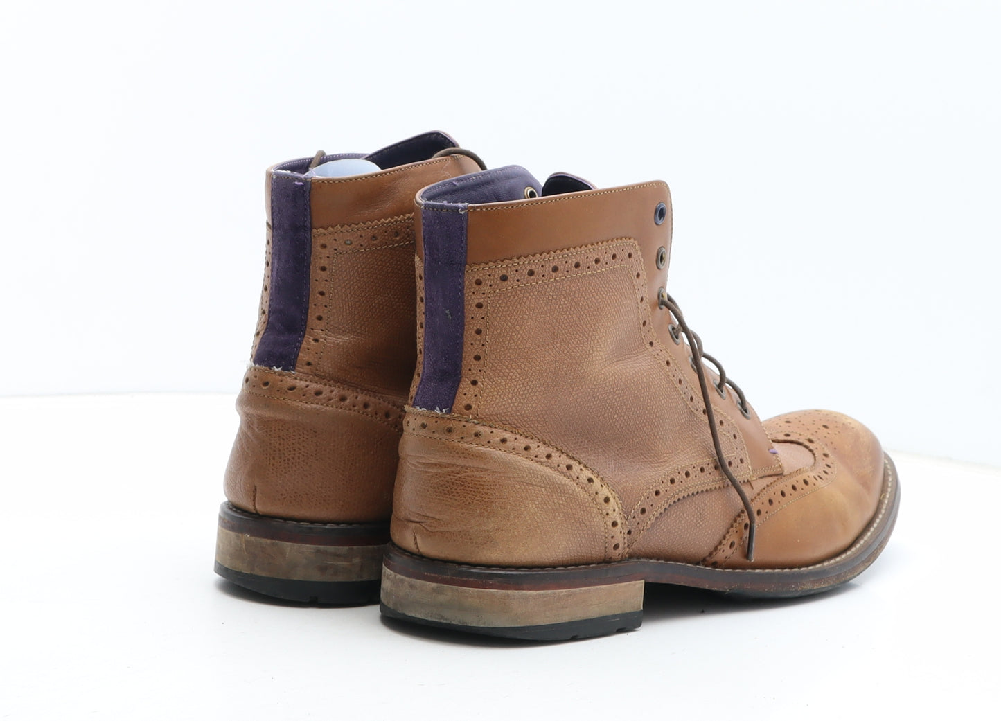 Ted Baker Mens Brown Synthetic Bootie Boot UK 9