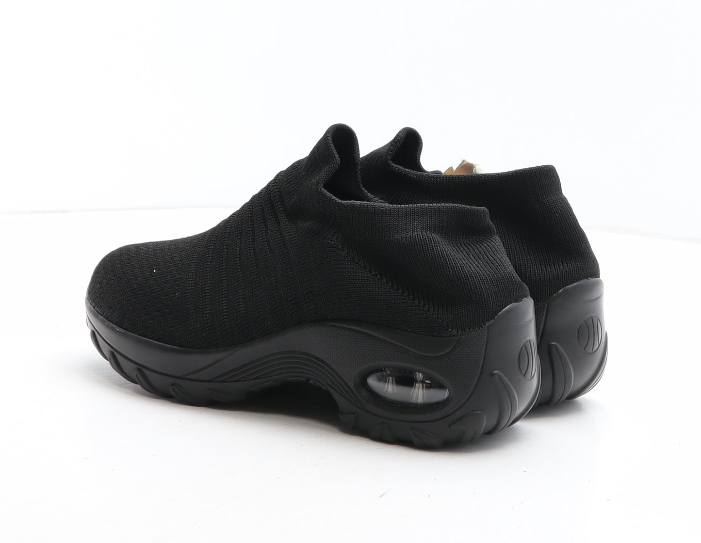 Preworn Womens Black Fabric Trainer UK - UK Size Estimated 5