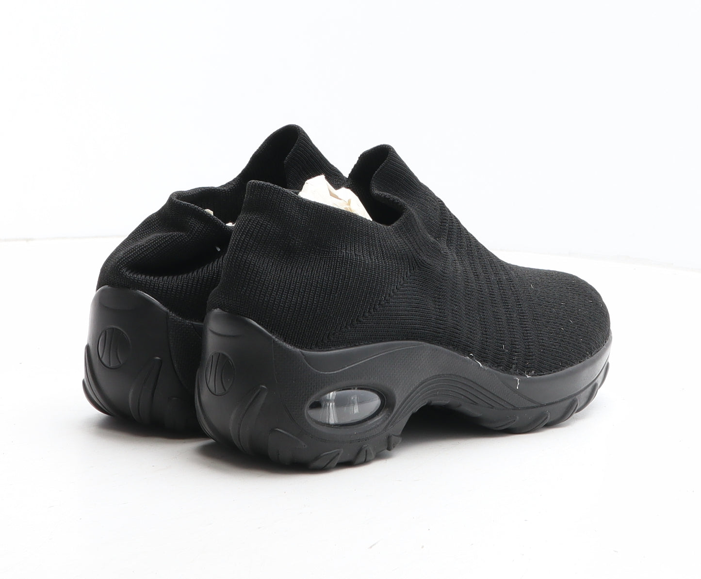 Preworn Womens Black Fabric Trainer UK - UK Size Estimated 5