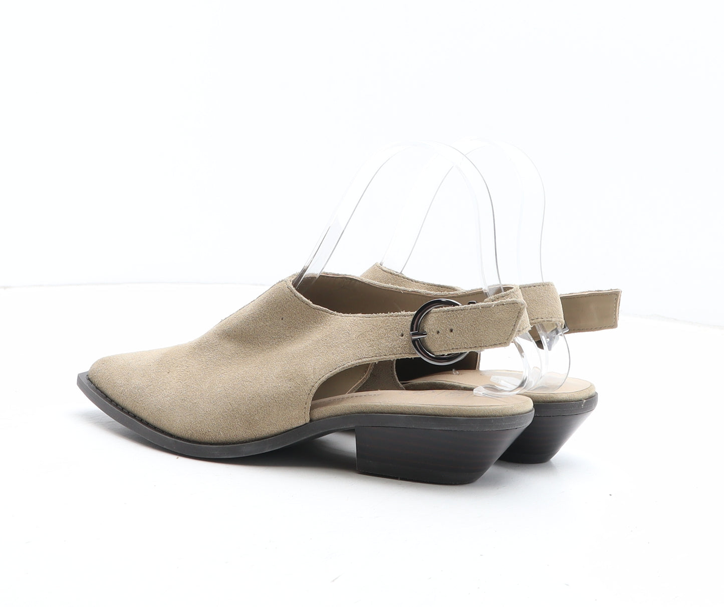 Marks and Spencer Womens White Synthetic Slingback Heel UK