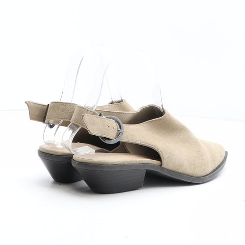 Marks and Spencer Womens White Synthetic Slingback Heel UK