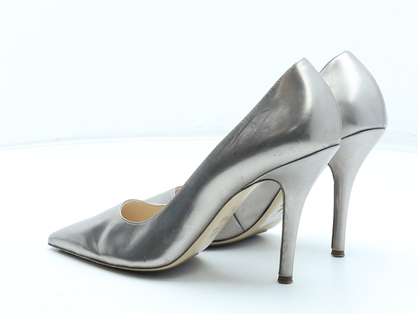 Hogl Womens Silver Leather Court Heel UK