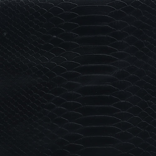 Preworn Womens Black Polyurethane Clutch Size Small - Croc Texture