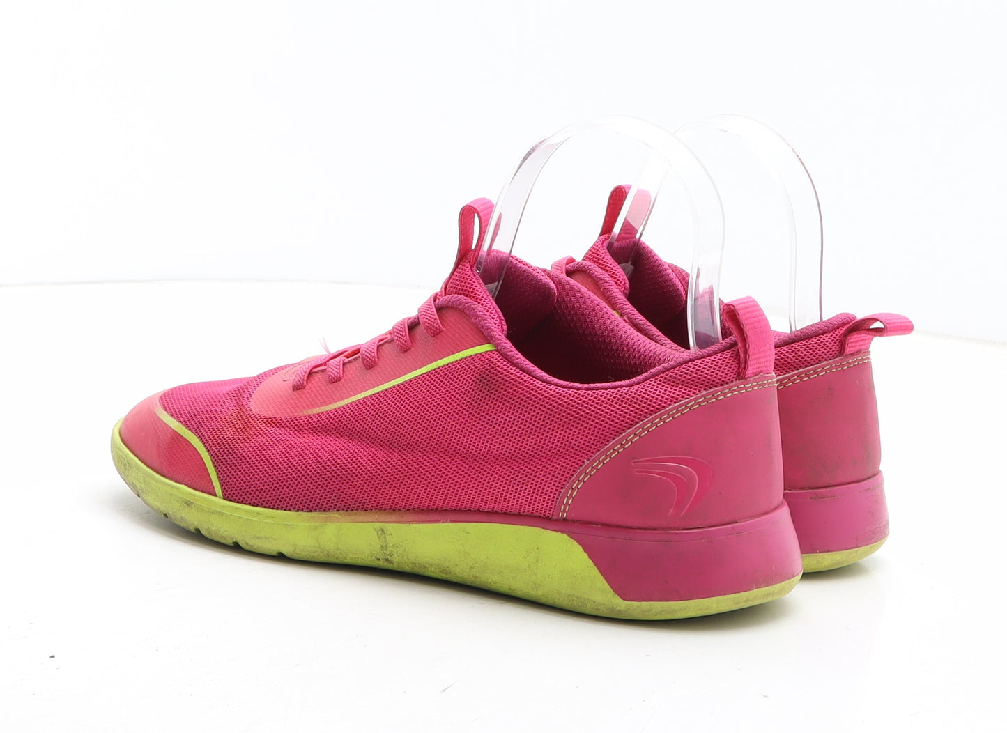 Clarks Womens Pink Colourblock Fabric Trainer UK