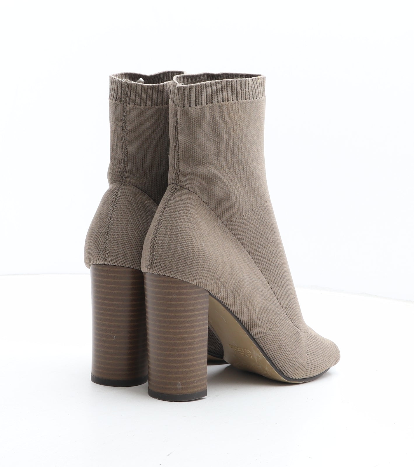 Primark Womens Beige Fabric Sock Boot UK